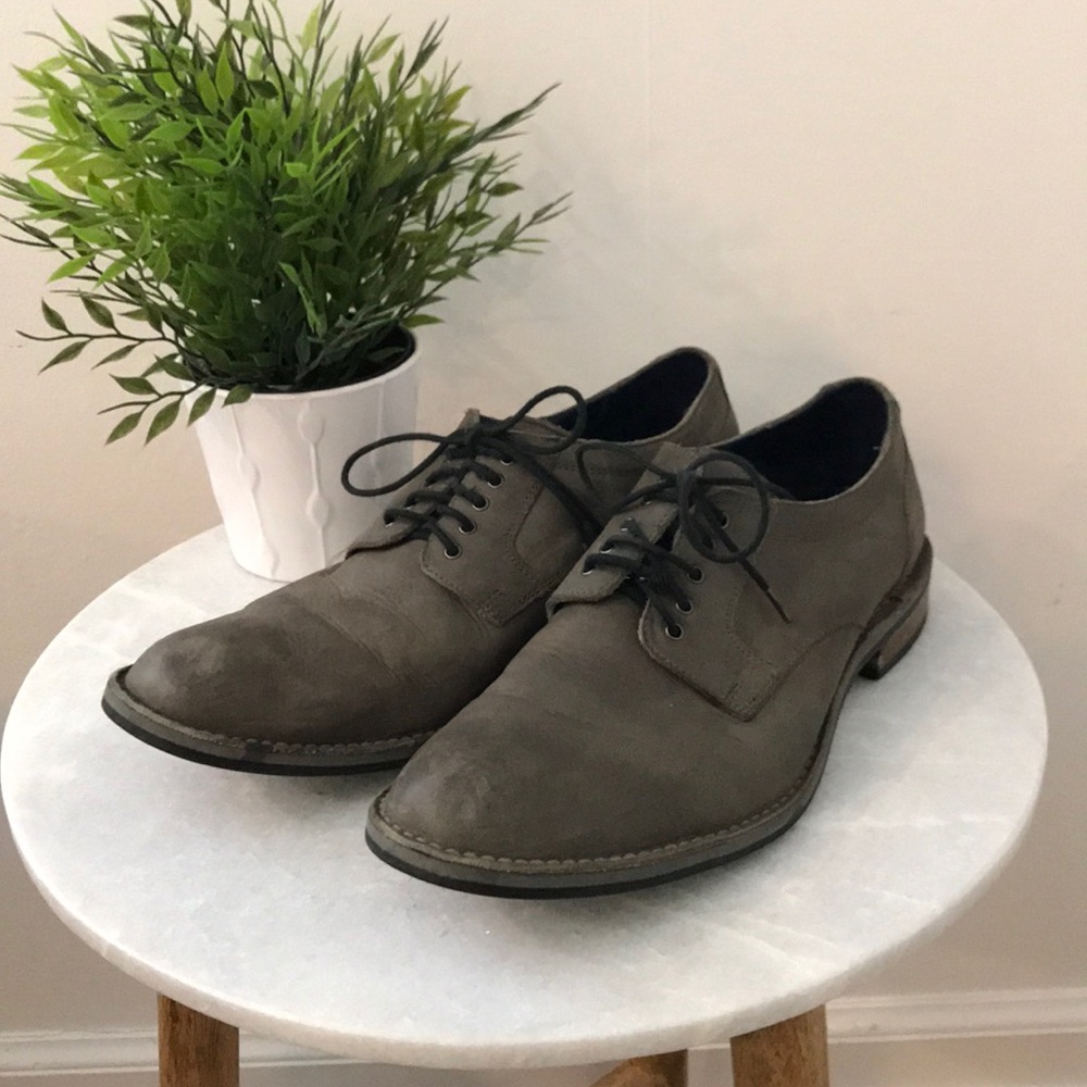 COLE HAAN NIKE AIR Men's Grey Dress Shoes Oxfords